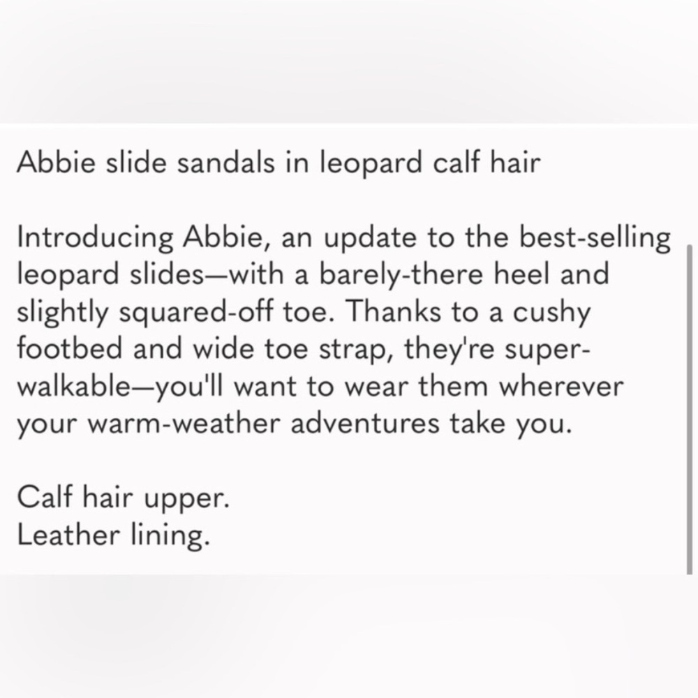 J. Crew Calf Fur Slide - Picture 2 of 5